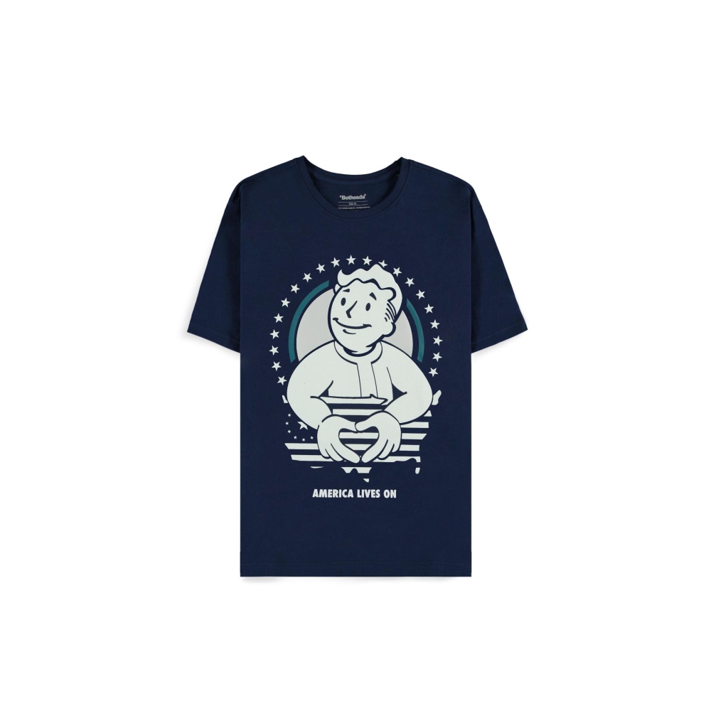 Fallout - America Lives On Heren T-shirt - Blauw